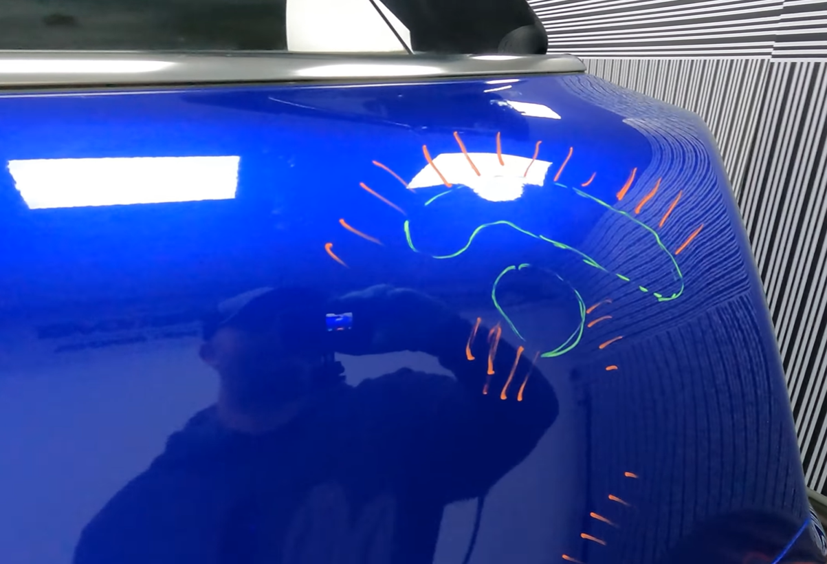 Paintless dent repair service