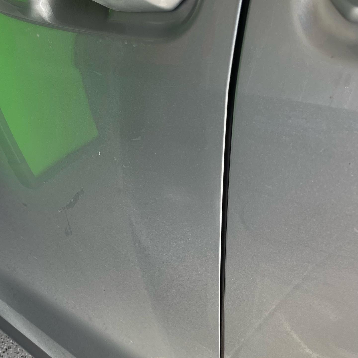 Vehicle after paintless dent repair