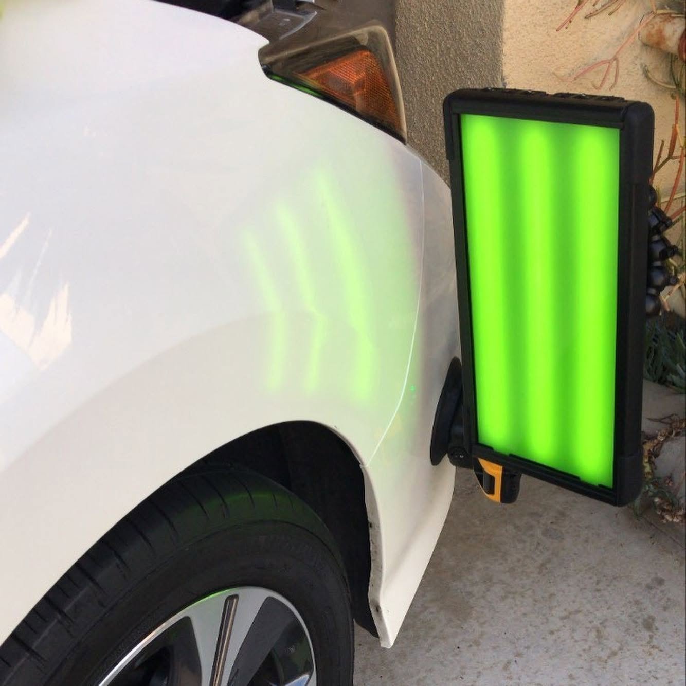Door ding after PDR repair