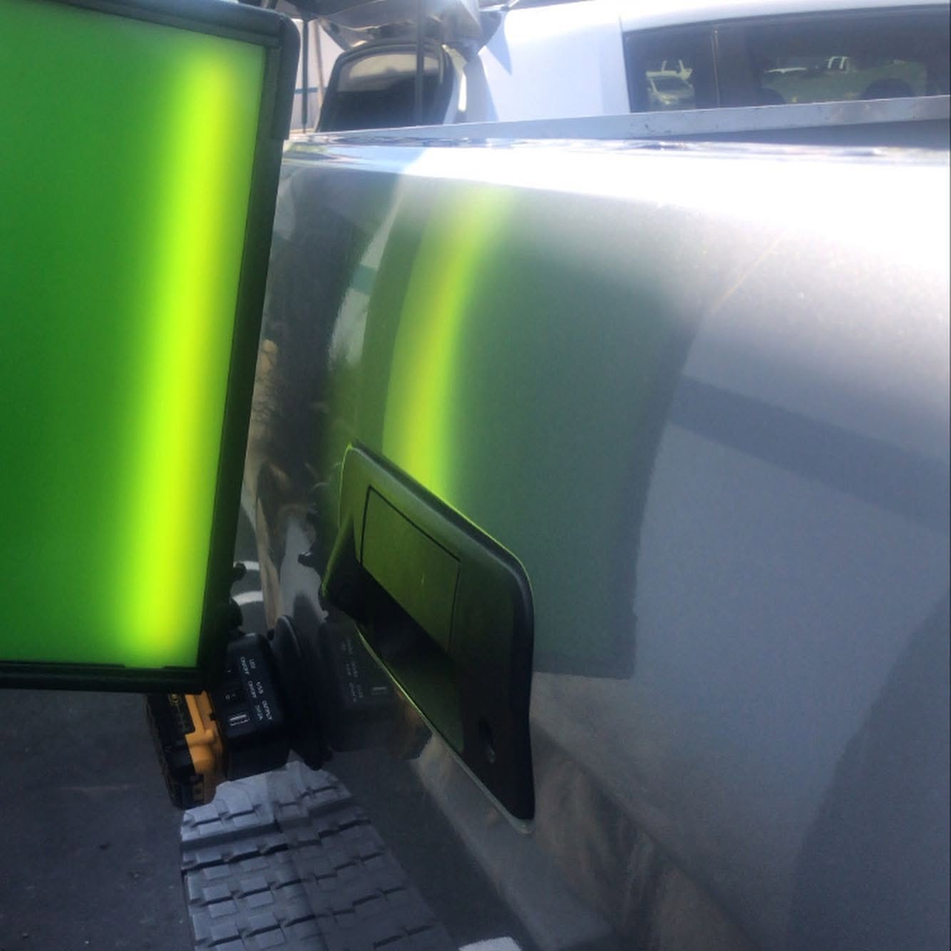 Vehicle after paintless dent repair